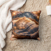 Cute Sleeping Kitten Cozy Fantasy Pillow Kissen (Decke)