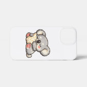 Cute Sleeping Koala with Pillow iPhone Hülle (Rückseite (Horizontal))