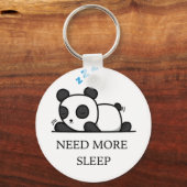 Cute Sleeping Panda Keychain Schlüsselanhänger (Vorderseite)