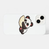 Cute Sleeping Panda with Pillow iPhone Hülle (Rückseite (Horizontal))