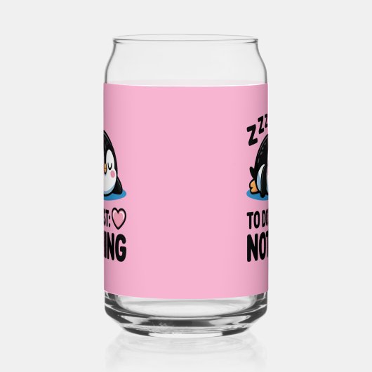 cute sleeping penguin, to do list nothing dosenglas (Rechts)