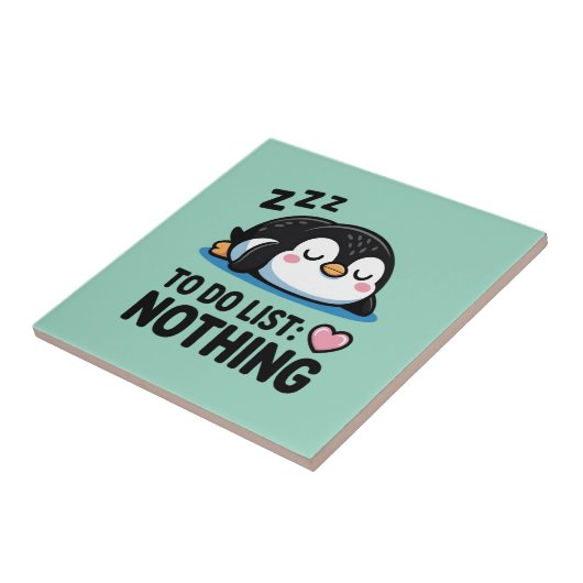 cute sleeping penguin, to do list nothing fliese (Seite)