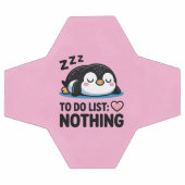 cute sleeping penguin, to do list nothing fußball (Flach)