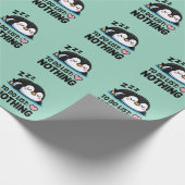 cute sleeping penguin, to do list nothing geschenkpapier (Ecke)