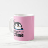 cute sleeping penguin, to do list nothing kaffeetasse (Vorderseite Links)