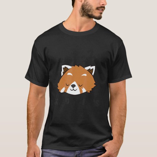 Cute Sleeping Red Panda Good At Naps Red Panda T-Shirt (Vorderseite)