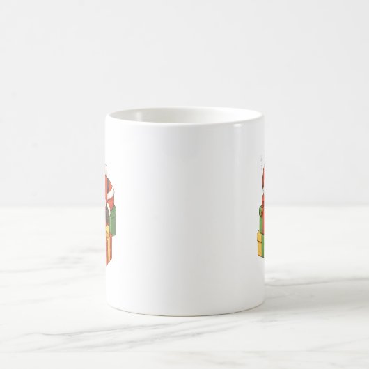 Cute Sleeping Santa Christmas Mug Kaffeetasse (Mittel)