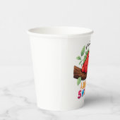 Cute Sleeping Strawberry – 8oz Paper Cup Pappbecher (Rechts)