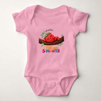 Cute Sleeping Strawberry – Baby Jersey Bodysuit Baby Strampler