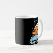 Cute Sleepy Capybara Funny Napybara Pajamas  Kaffeetasse (VorderseiteRechts)