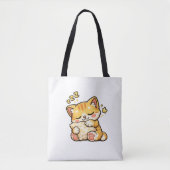 Cute Sleepy Cat Pillow Tasche (Vorderseite)