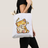 Cute Sleepy Cat Pillow Tasche (Von Nahem)