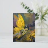 Cute Sleepy Fairy Postkarte (Stehend Vorderseite)