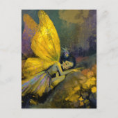 Cute Sleepy Fairy Postkarte (Vorderseite)