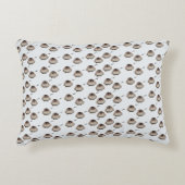 Cute Sleepy Owl Pattern Throw Pillow Dekokissen (Vorderseite)