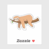 Cute Sleepy Sloth Sticker (Blatt)