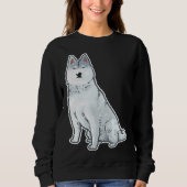 Cute Sleigh Dog Siberian Husky Sweatshirt (Vorderseite)