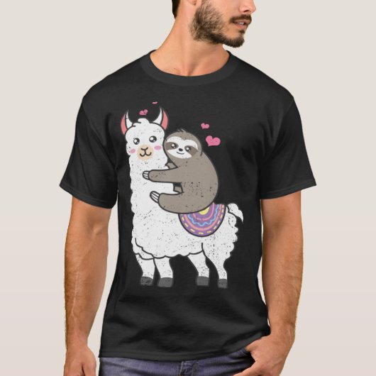 Cute Sloth Alpaca Lazy Sloths Owner Animal Graphi T-Shirt (Vorderseite)