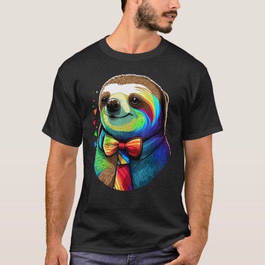 Cute Sloth Animal on Sloth 2 T-Shirt (Vorderseite)