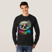 Cute Sloth Animal on Sloth 3 T-Shirt (Vorne ganz)