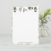 Cute Sloth Animal Pattern in Wild Forest Dankeskarte (Stehend Vorderseite)