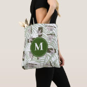 Cute Sloth Animal Pattern in Wild Forest Monogram Tasche (Von Nahem)