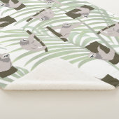 Cute Sloth Animal Pattern in Wild Forest Sherpadecke (3/4)