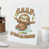 Cute Sloth ASAP � As Slow As Possible Classic T-Sh Sockelschild (In Situ)