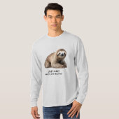 Cute Sloth Background T-Shirt (Vorne ganz)