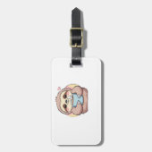 Cute Sloth Coffee Lover Shirt � Funny Fueled by Co Gepäckanhänger (Vorderseite vertikal)