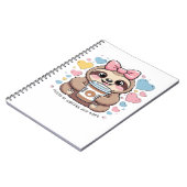 Cute Sloth Coffee Lover Shirt � Funny Fueled by Co Notizblock (Linke Seite)