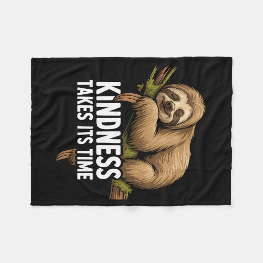 Cute Sloth Design For Sloth Lover And Sloth Comfor Fleecedecke (Vorderseite (Horizontal))