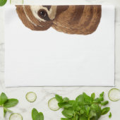 Cute Sloth Drinking Yerba Mate � Adorable Kawaii A Geschirrtuch (Gefaltet)