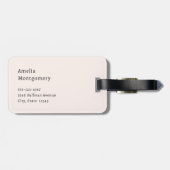 Cute Sloth Driving a Pink Convertible Gepäckanhänger (Rückseite horizontal)