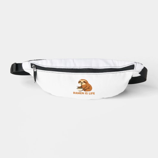 Cute Sloth Eating Ramen � Funny Noodle Lover Desig Bauchtasche (Vorderseite)