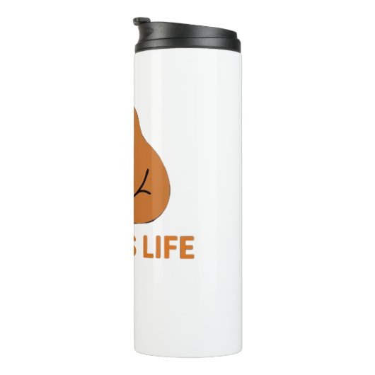 Cute Sloth Eating Ramen � Funny Noodle Lover Desig Thermosbecher (Nach rechts gedreht)