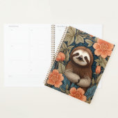 Cute Sloth Elegant Floral William Morris Inspired Planer (Anzeige)