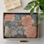 Cute Sloth Elegant Floral William Morris Inspired Seidenpapier (Geschenk)