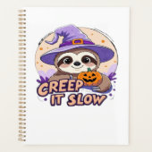 Cute Sloth Halloween Shirt � Funny Creep It Slow W Planer (Vorderseite)