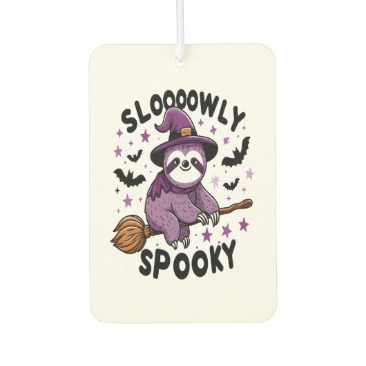 Cute Sloth Happy Halloween (2) Autolufterfrischer (Vorderseite)