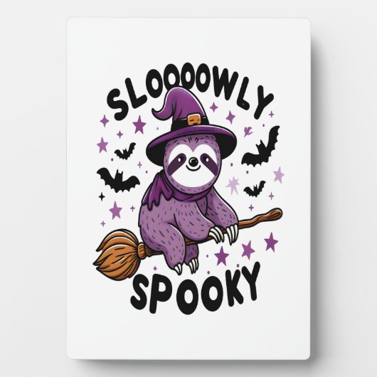 Cute Sloth Happy Halloween (2) Fotoplatte (Vorderseite)