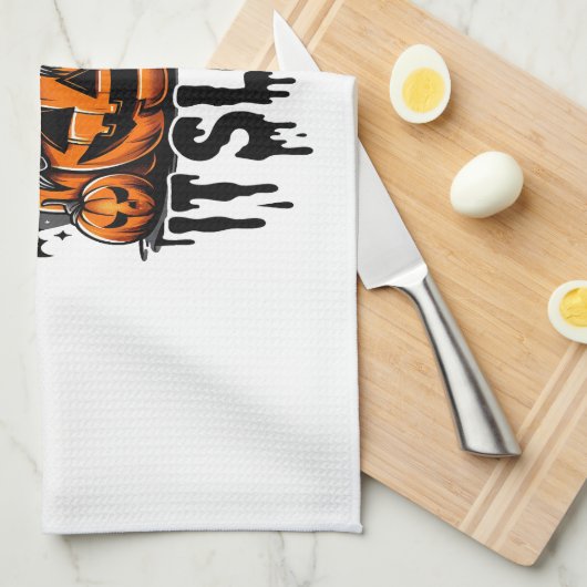 Cute Sloth Happy Halloween Geschirrtuch (Viertel Falte)