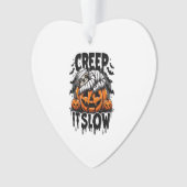 Cute Sloth Happy Halloween Ornament (Vorderseite)