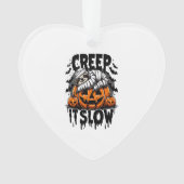 Cute Sloth Happy Halloween Ornament (Vorderseite)