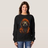Cute Sloth Illustration Sweatshirt (Vorne ganz)