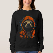 Cute Sloth Illustration Sweatshirt (Vorderseite)