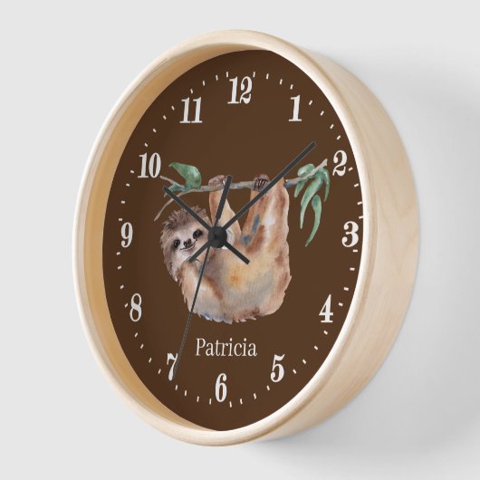 cute sloth lovers add name uhr (Winkel)