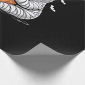 Cute Sloth Lovers Funny Halloween Pumpkin Essentia Geschenkpapier (Ecke)