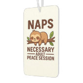 Cute Sloth Naps � Necessary Adult Peace Session Cl Autolufterfrischer (Links)