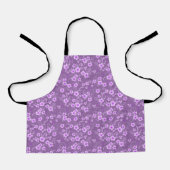 Cute small purple floral summer pattern schürze (Vorderseite)